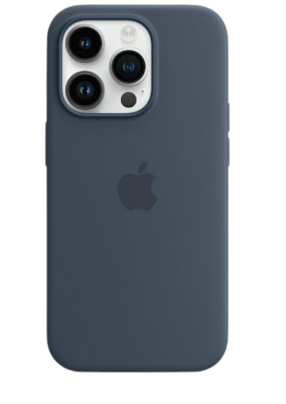 Чохол Apple silicone case with MagSafe для iPhone 14 Pro (Original Quality) Storm Blue